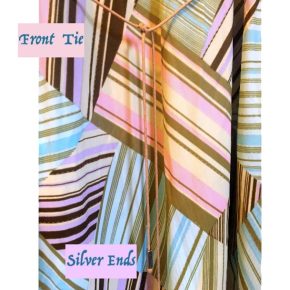 Sharagano Casual Chic Geometric Stripe Dress - Picture 3 of 4